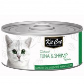 Kit Cat Deboned Tuna & Shrimp Toppers 80g 1 carton (24 cans)